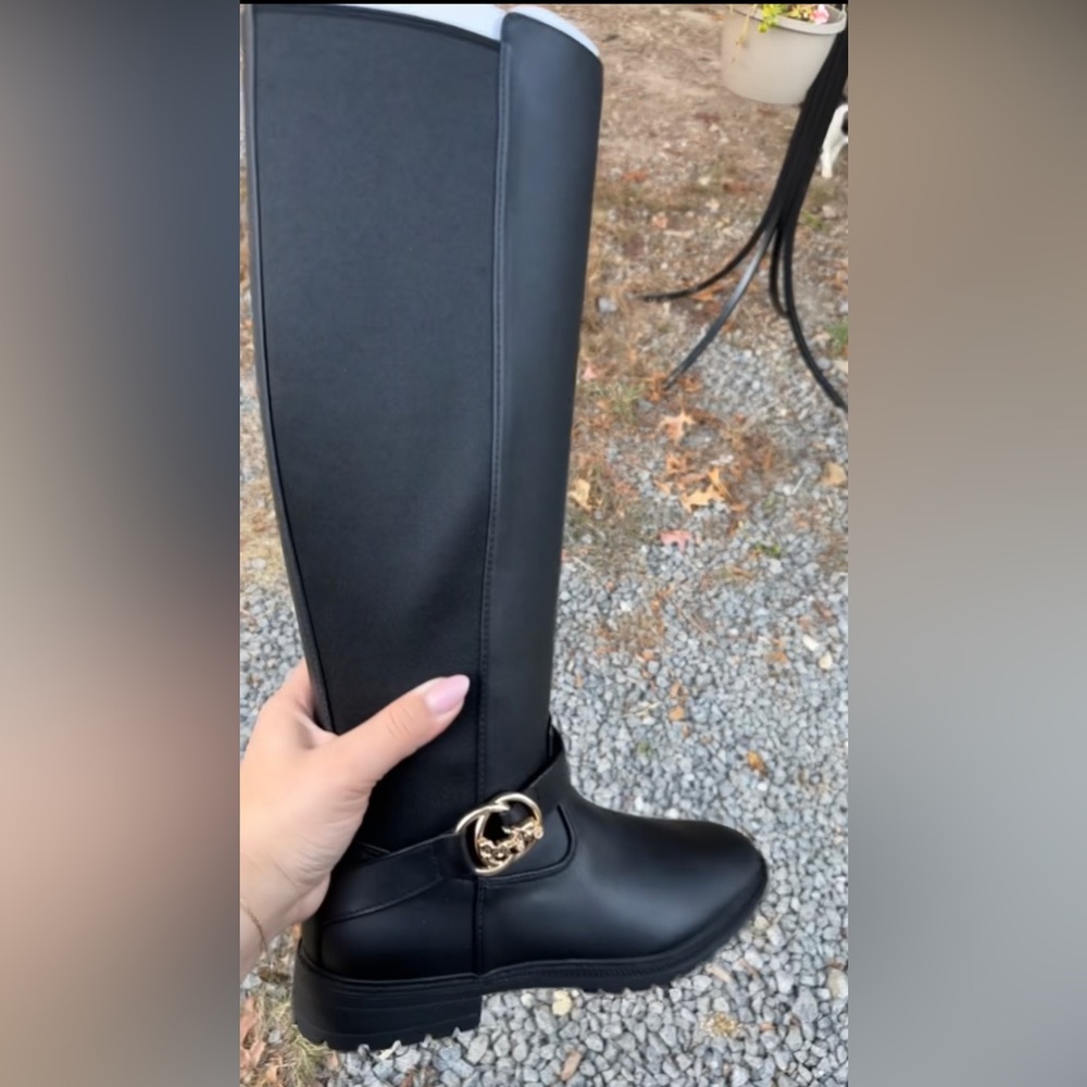 Tall Coach leather boots